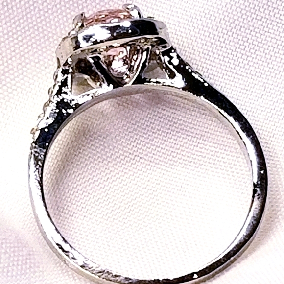 Sparkling Pink Sapphire & Diamond Ring Sz 6 & 8 - Picture 5 of 5